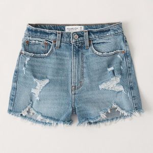 Abercrombie and Fitch High Rise Jean Shorts